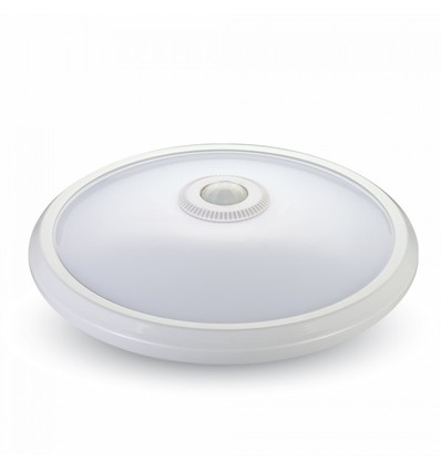 V-Tac 12W LED sensorlampe - Samsung LED chip, PIR sensor, IP20 indendørs, 230V, inkl. lyskilde