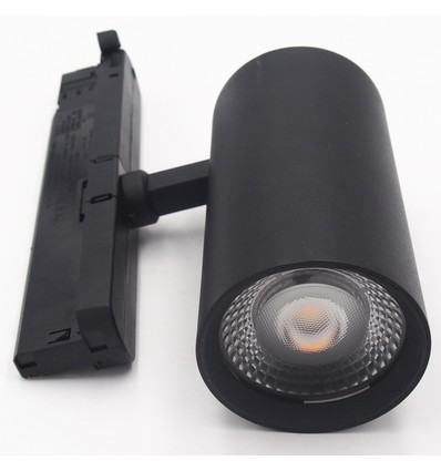 Outlet: Dæmpbar LEDlife sort skinnespot 28W - Flicker free, Citizen LED, RA90, 3-faset