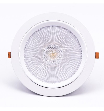 V-Tac 30W LED spotlight - Hul: Ø19,5 cm, Mål: Ø22,5 cm, 3 cm høj, Samsung LED chip, 230V