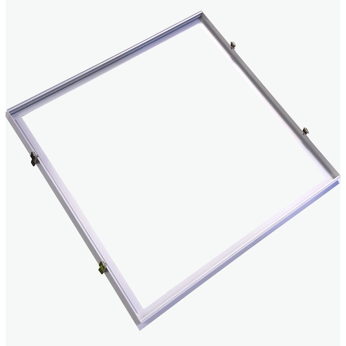 Indbygningsramme til 60x60 LED panel - Velegnet til Troldtekt og gips, hvid kant