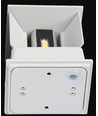 V-Tac 5W LED grå væglampe - Rund, justerbar spredning, IP65 udendørs, 230V, inkl. lyskilde
