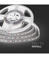 5m 10,8W/m LED strip - 12V DC, IP20, 60 LED pr. meter