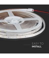 V-Tac 4,2W/m stænktæt LED strip - 5m, IP65, 60 LED pr. meter