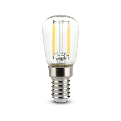 #2 - V-Tac 2W LED køleskabspære - Kultråd, ST26, E14 - Dæmpbar : Ikke dæmpbar, Kulør : Varm