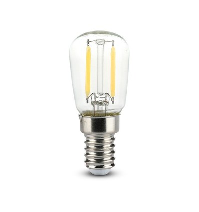 V-Tac 2W LED køleskabspære - Kultråd, ST26, E14