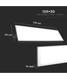 V-Tac 120x30 LED panel - 29W, hvid kant