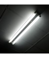 V-Tac T8 LED grundarmatur - Til 2x 150cm LED rør, IP20 indendørs