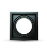 G53 AR111 indbygningsspot - Sort, 17,5 x 17,5 cm