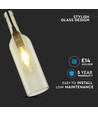 V-Tac flaske pendellampe - Gennemsigtig, E14