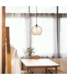 V-Tac glas pendellampe - Ravfarvet, Ø30 cm, E27