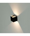 V-Tac 5W LED sort væglampe - Firkantet, justerbar spredning, IP65 udendørs, 230V, inkl. lyskilde