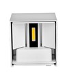 5W LED væglampe - IP65 udendørs, hvid, firkantet, justerbar spredning, inkl. lyskilde