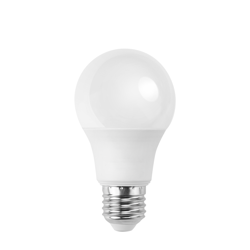 Outlet: Aigostar LED-lampe, A60 - 9W, E27 Fatning, Neutral Hvid, 4000K, 765lm, Sæt Med 5 Stykker, Hvid - Kulør : Neutral