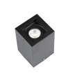 V-Tac loftslampe - Firkantet, sort, IP20, GU10 fatning, uden lyskilde