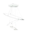 V-Tac 70W LED lysekrone med 3 ringe - Dæmpbar, blødt lys, Ø60 cm