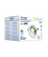 V-Tac 20W LED indbygningsspot - Hul: Ø16,7 cm, Mål: Ø18 cm, 230V