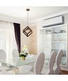 V-Tac geometrisk pendellampe - Guld farve, kvadrat, E27
