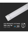 120cm 40W komplet LED armatur - 6 års garanti, 120lm/W