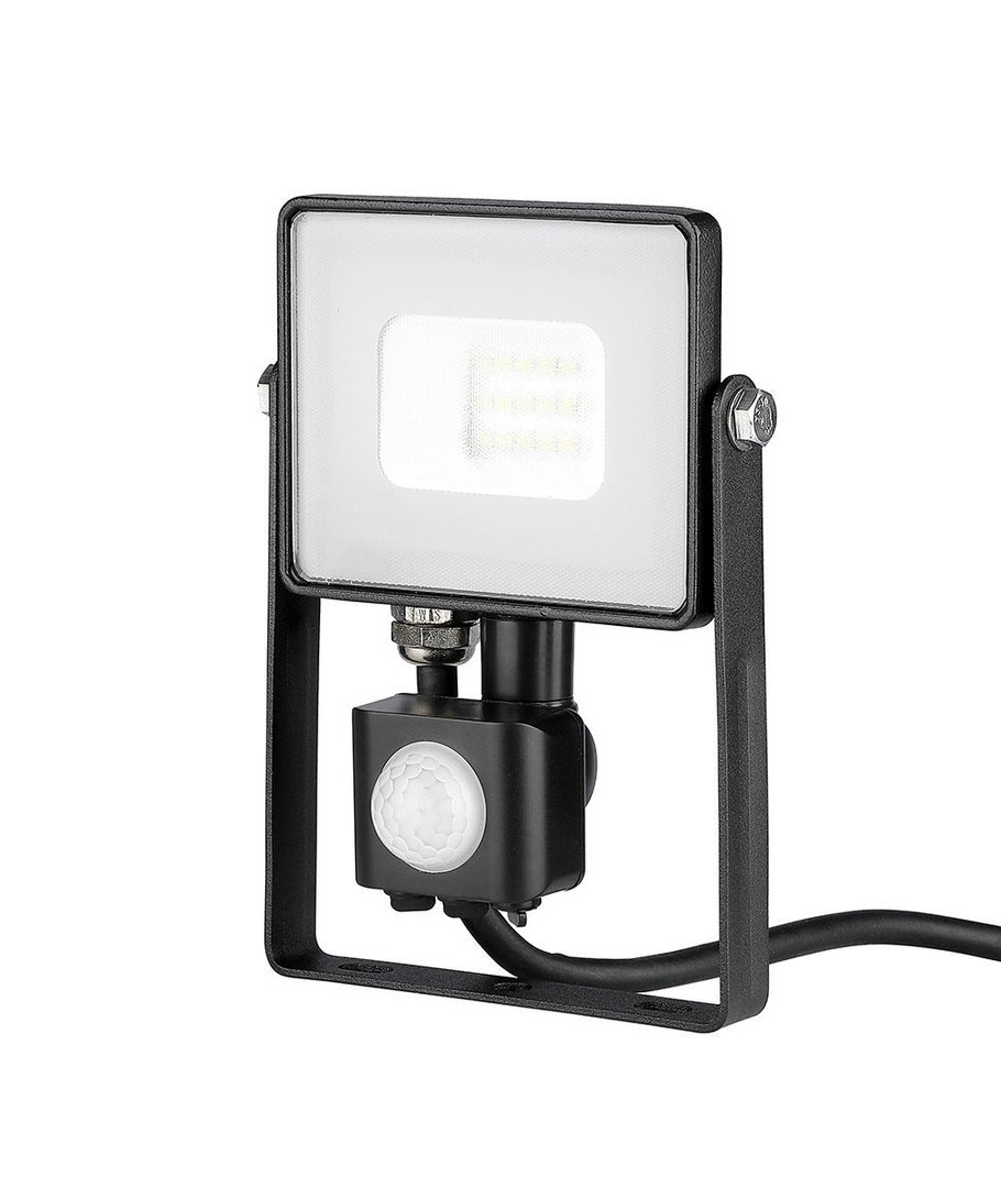 glimt vogn Legitim V-Tac 10W LED projektør med sensor - SMD, Samsung LED chip - LEDProff
