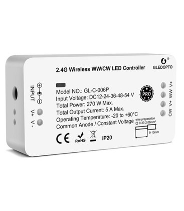 Gledopto Zigbee controller kompatibel med Philips Hue og Homey