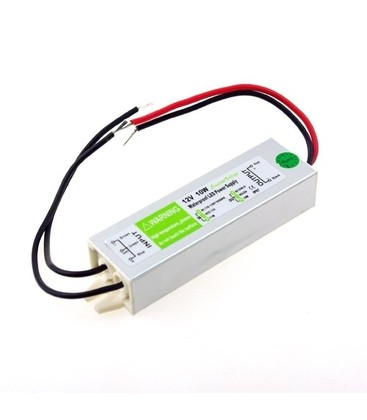 Kompakt 10W 12V DC vandtæt LED driver til indbygning