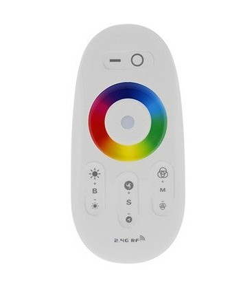 RF trådløs fjernbetjening til styring af flere RGB zoner og controllere.