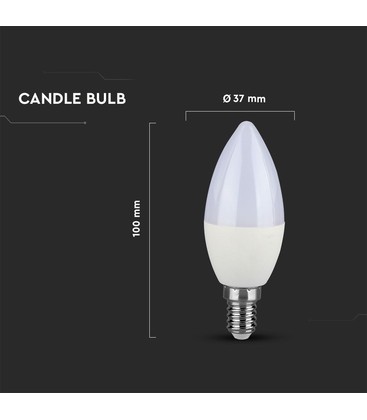 Målskitse af en E14 LED pære der viser højde og diameter til sammenligning med halogen.